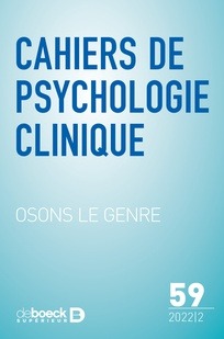 Cahiers de psychologie clinique